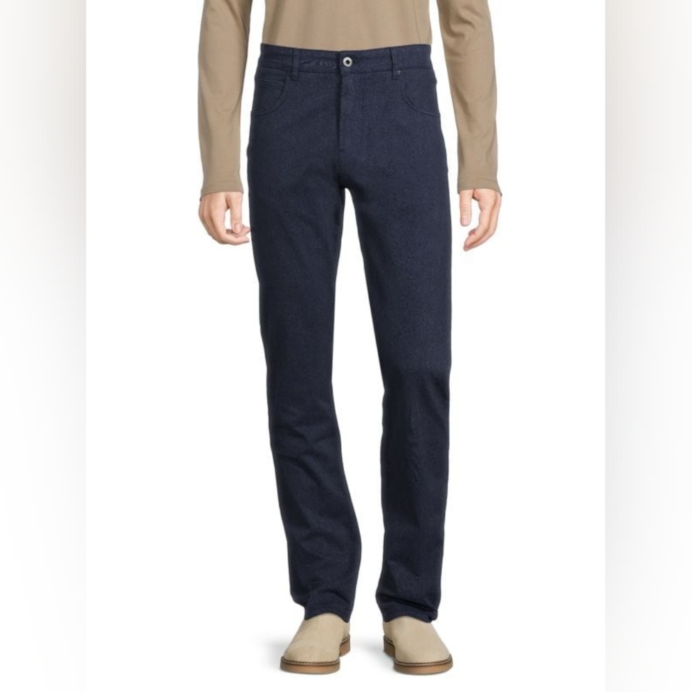 Bugatchi Cotton Stretch Five-Pocket Pants 34x34 MADE IN PORTUGAL
